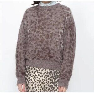 Sea New York Leo Leopard Sweater - Size M
